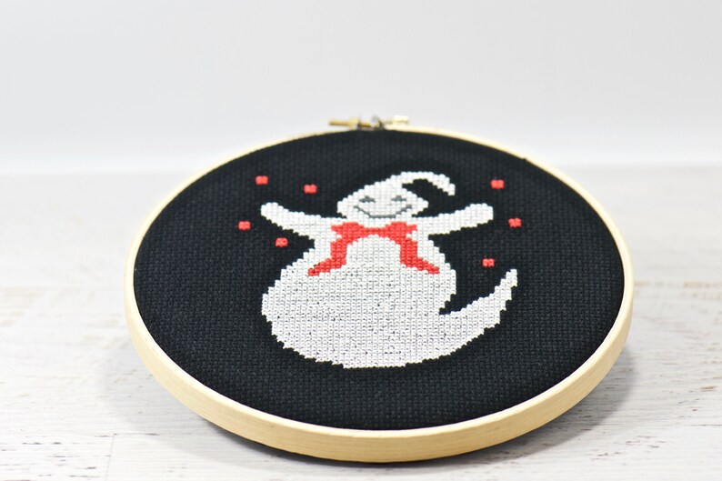 Halloween Cute Ghost Counted Cross Stitch PDF Pattern, Trick or Treat, Beginner Embroidery Pattern, Spooky Creepy Decor, Cross Stitch DIY image 6