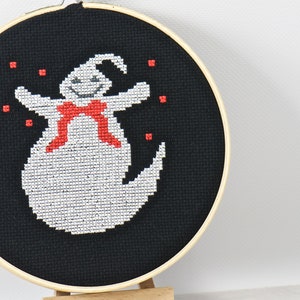 Halloween Cute Ghost Counted Cross Stitch PDF Pattern, Trick or Treat, Beginner Embroidery Pattern, Spooky Creepy Decor, Cross Stitch DIY image 7