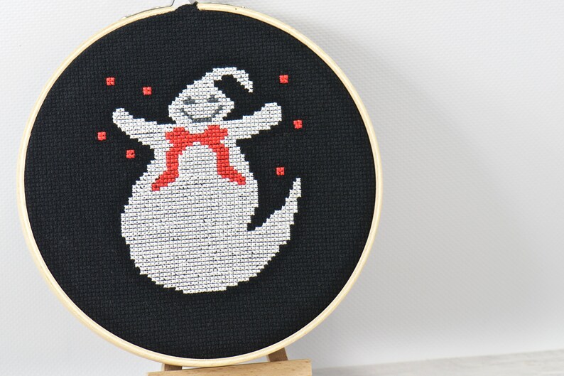 Halloween Cute Ghost Counted Cross Stitch PDF Pattern, Trick or Treat, Beginner Embroidery Pattern, Spooky Creepy Decor, Cross Stitch DIY image 7