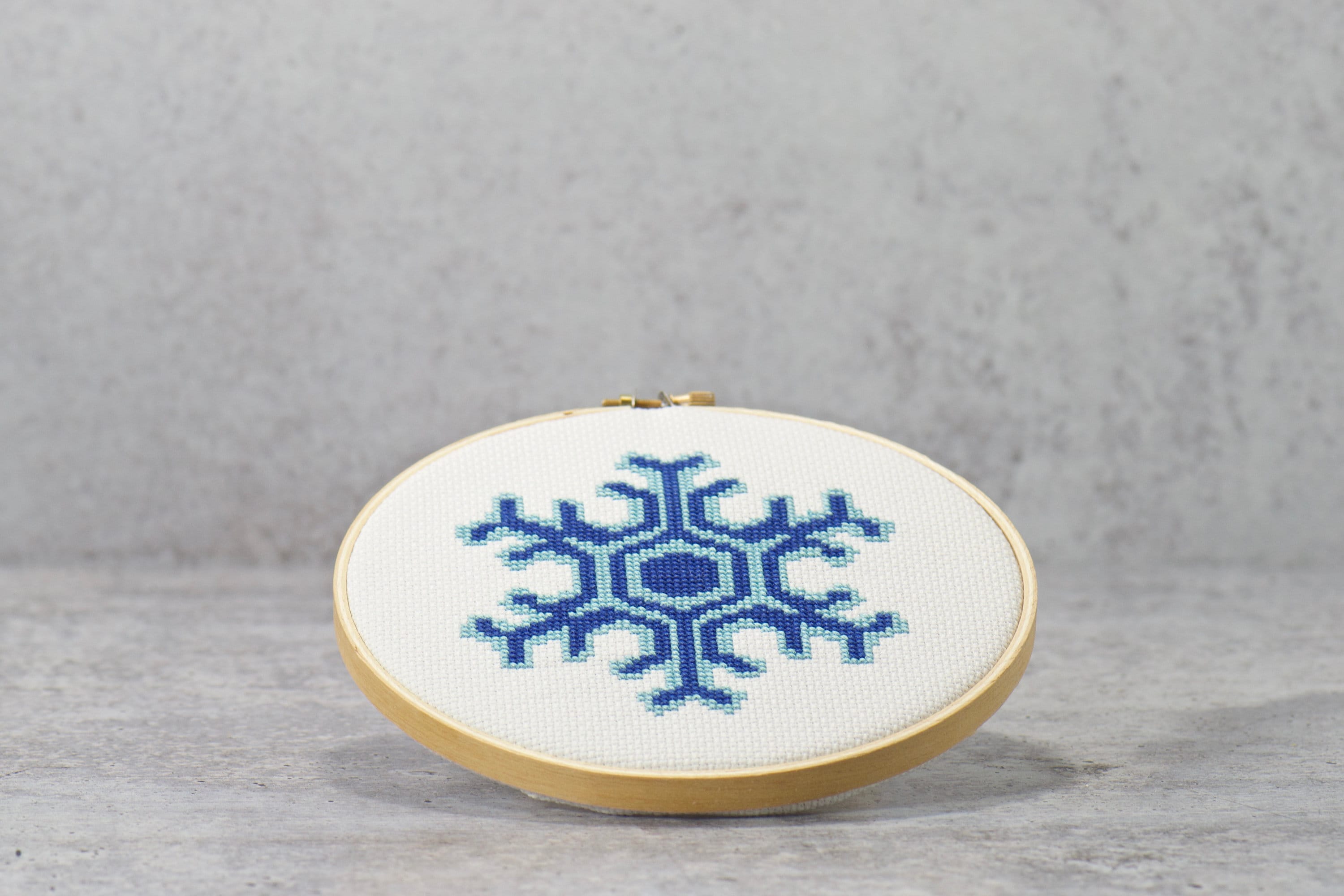 January Snowflake Cross Stitch Pattern DIY Winter Craft Easy | Etsy