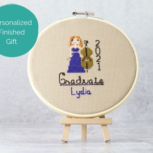 Custom Graduation Gift Stitch Portrait - Personalized High School ...