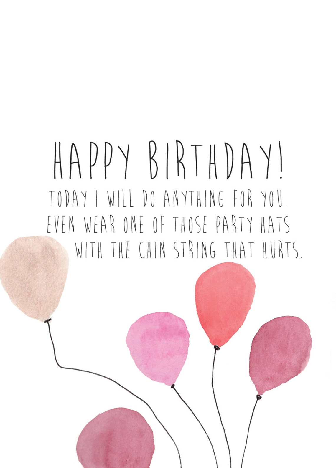 Birthday Card I'd Do Anything for Your Birthday Etsy