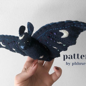 PATTERN Leila the Celestial Bat - felt tutorial