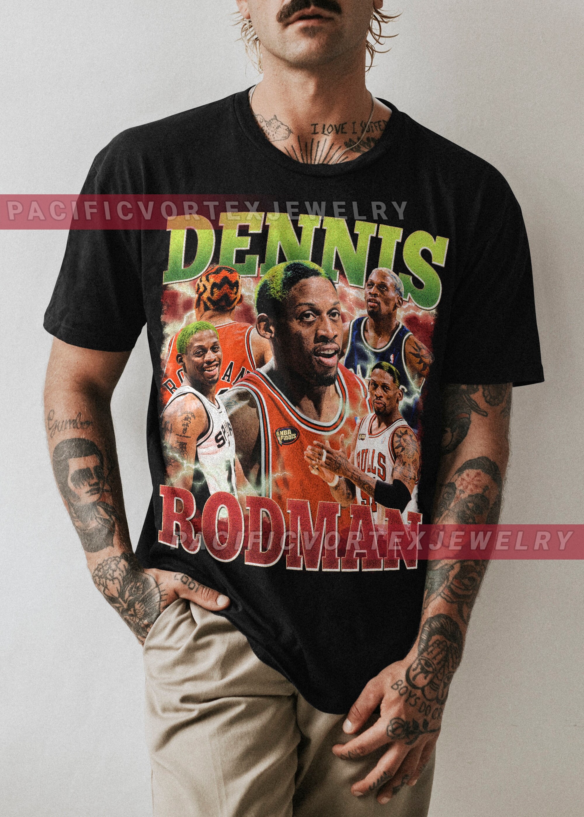 Dennis Rodman Nba Basketball Vintage Bootleg Retro 90S Streetwear