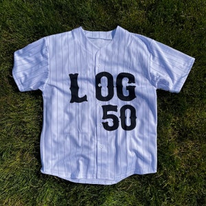 Succession Logan Roy L to the OG Pinstripe Baseball Jersey