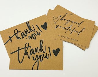 Thank You Cards 50count for Small Business Packaging