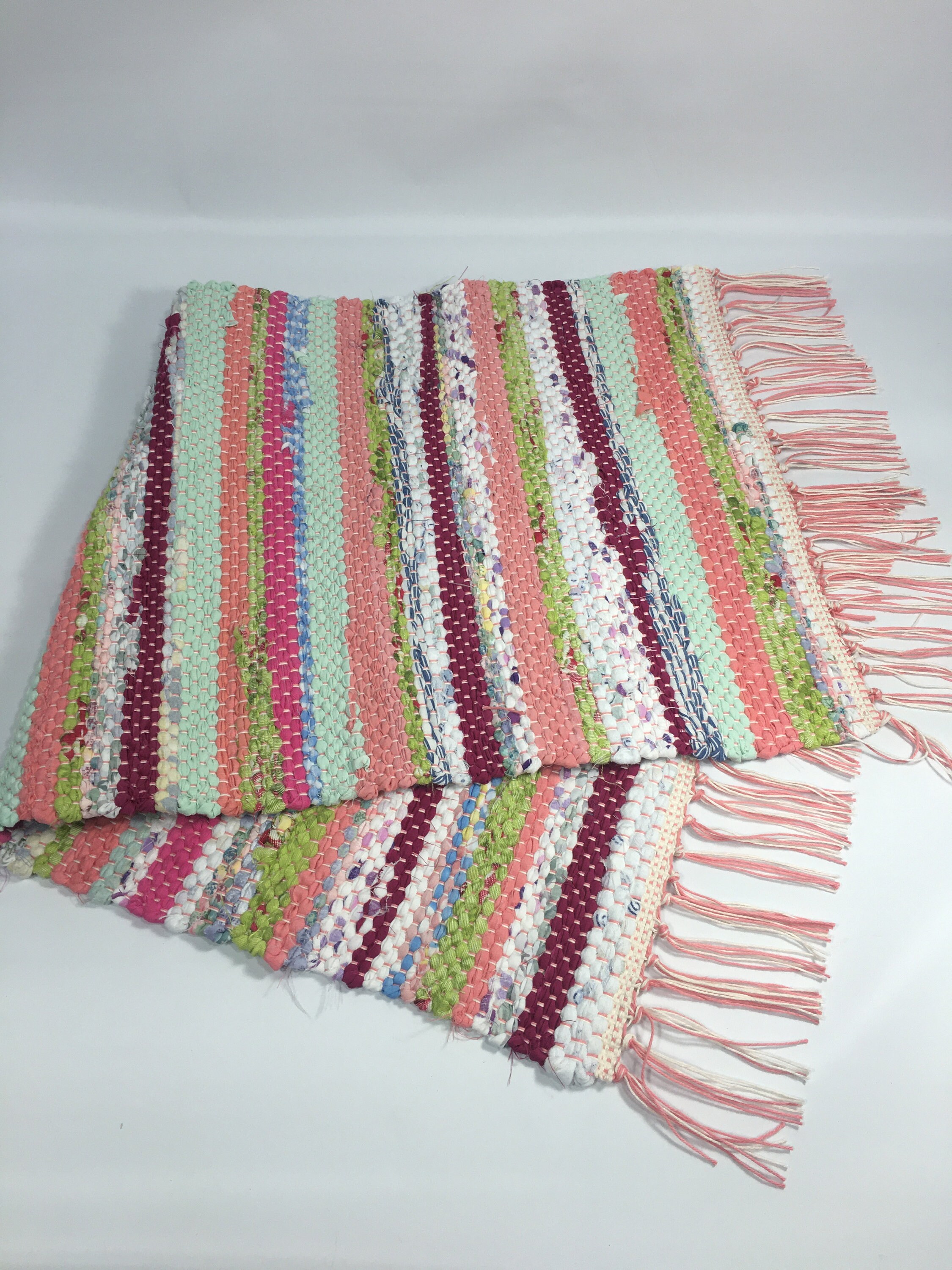 Handwoven Country Farmhouse Rag Rug Table Runner/ Colorful Etsy Canada