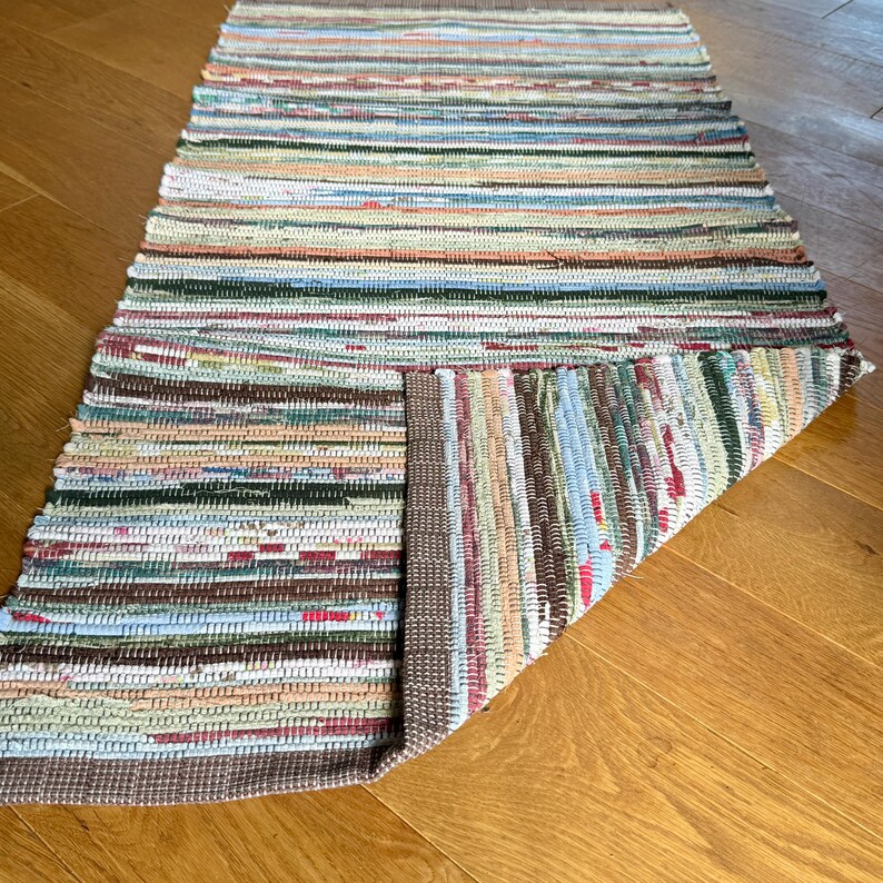 Handwoven Fall Rag Rug: Farmhouse Cottage Decor - Etsy