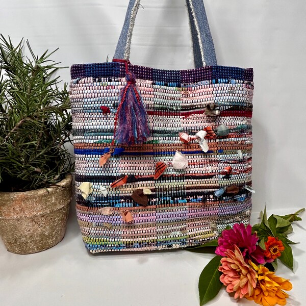 Rag Rug Tote - Etsy