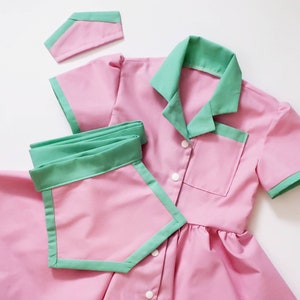 Pink and mint Diner Costume
