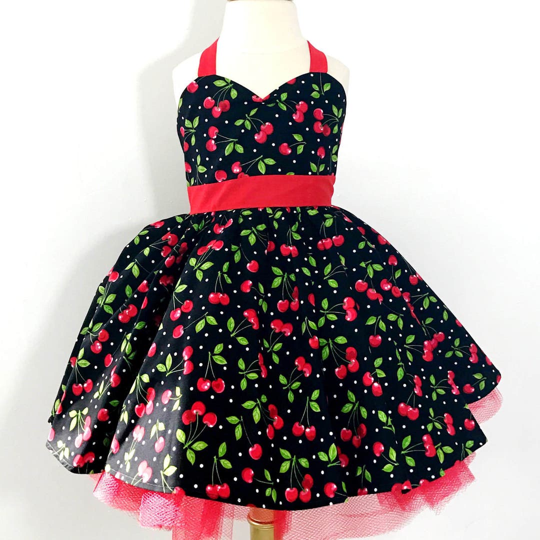 Black Cherry Rockabilly Dress Etsy