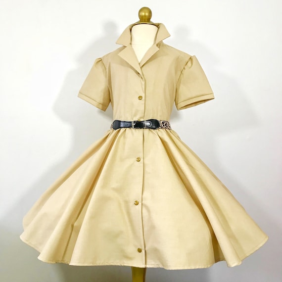 safari shirt dress