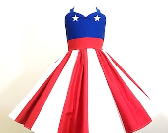 Captain America Inspired Dress