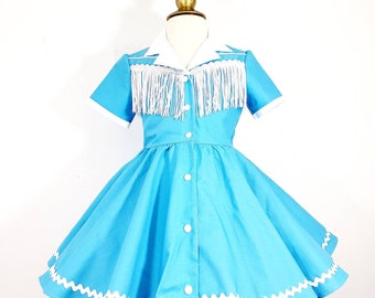 Türkises Cowgirl Kleid