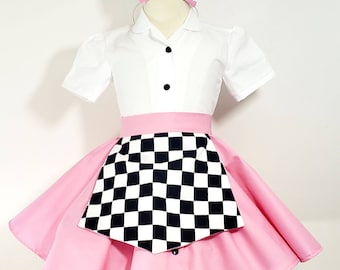 Pink V8 Diner Waitress Costume