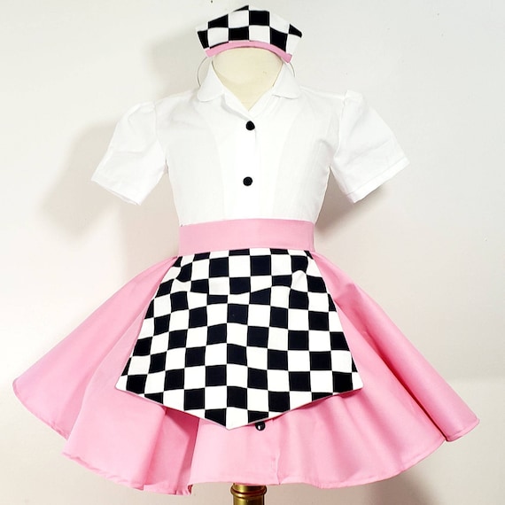 Pink V8 Diner Waitress Costume