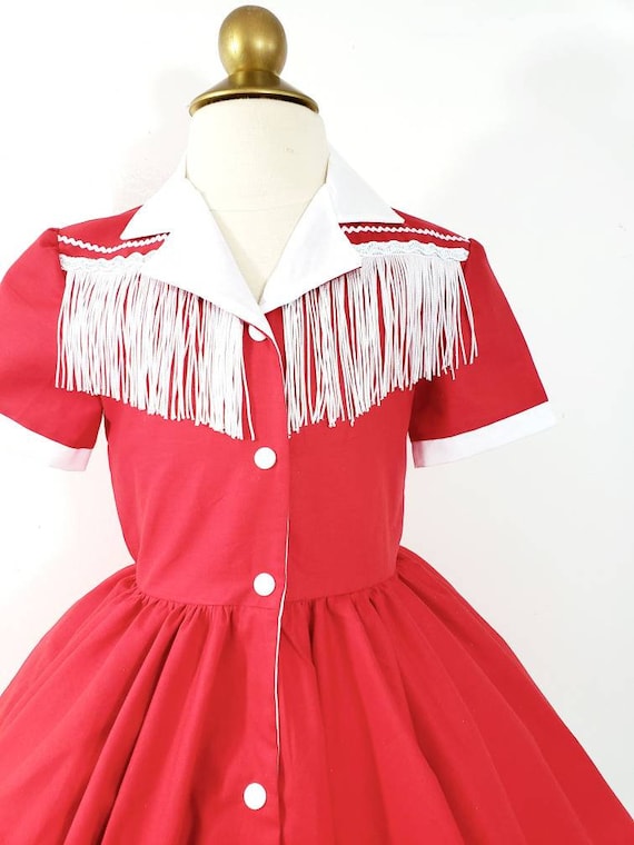 Red Cowgirl Dress Etsy Singapore