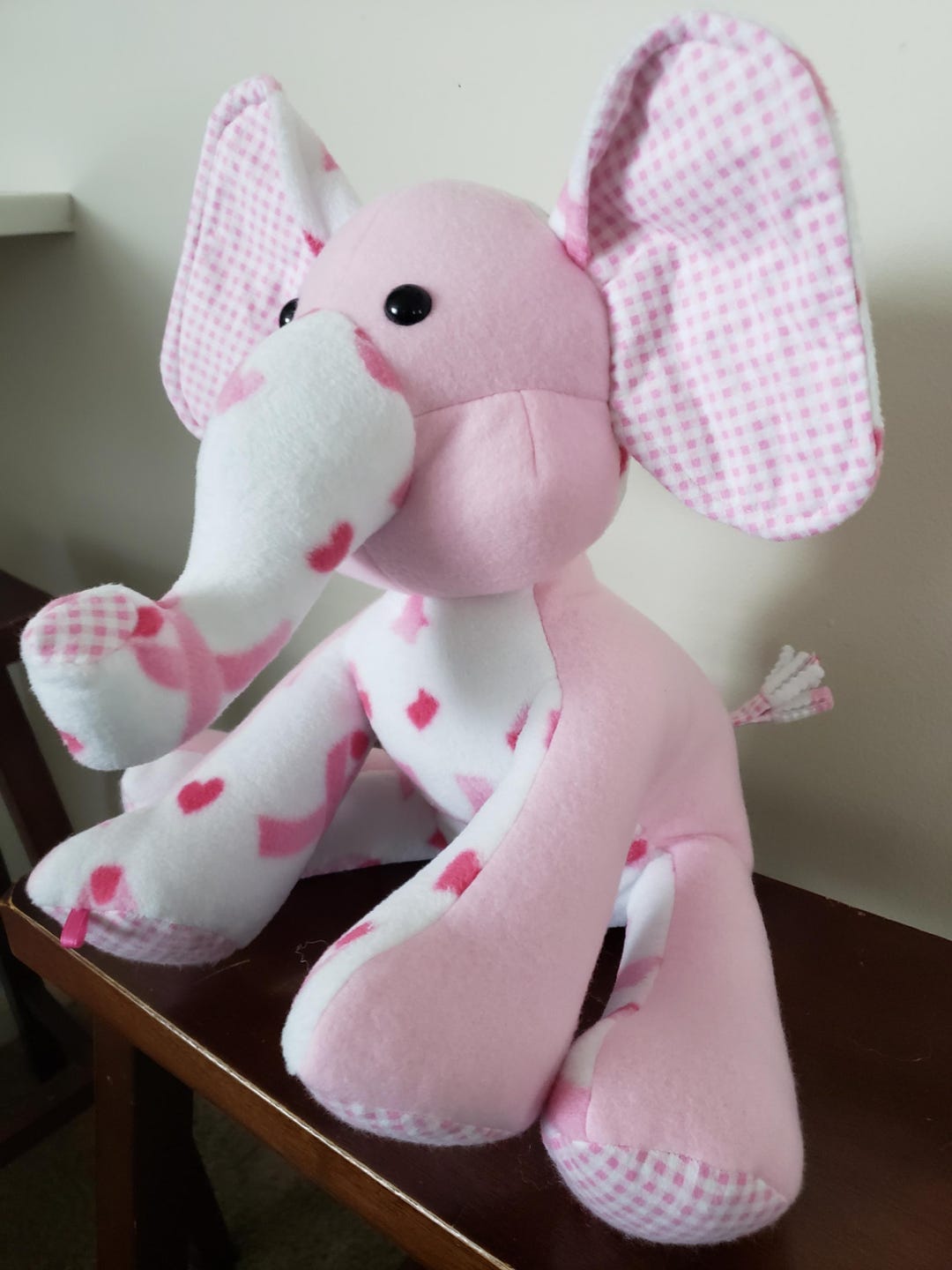 Pink Elephant Ribbon Pink Ribbon Elephant - Etsy