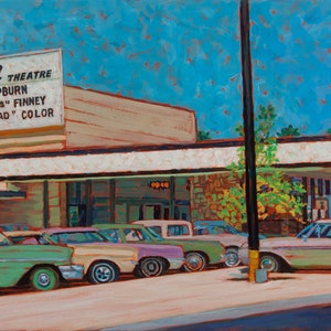 Cardinal Movie Theater at North Hills Raleigh North Carolina art prints