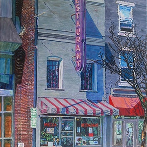 Mecca Restaurant of Raleigh, NC acrylic