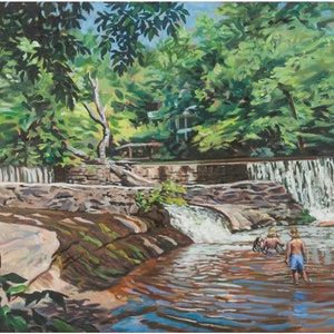 Lassiter Mill of Raleigh oil painting