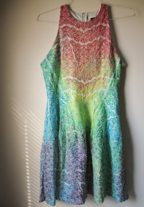 tie dye skater dress