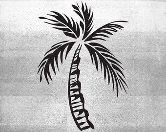 Palm Tree SVG, Beach Clipart Vector Illustration (Digital Download)