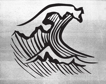 手描きの波のイラスト（ベクター画像）（デジタルダウンロード）