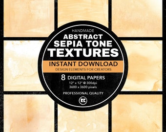 Sepia Sand Tone Textures, Photo Overlays, Digital Paper (Digital Download)