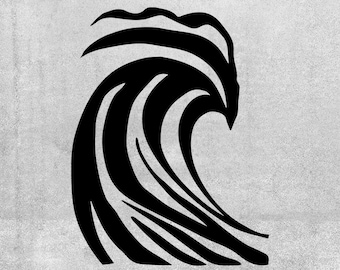 Wave SVG, Beach Clipart, Ocean Illustration (Digital Download)