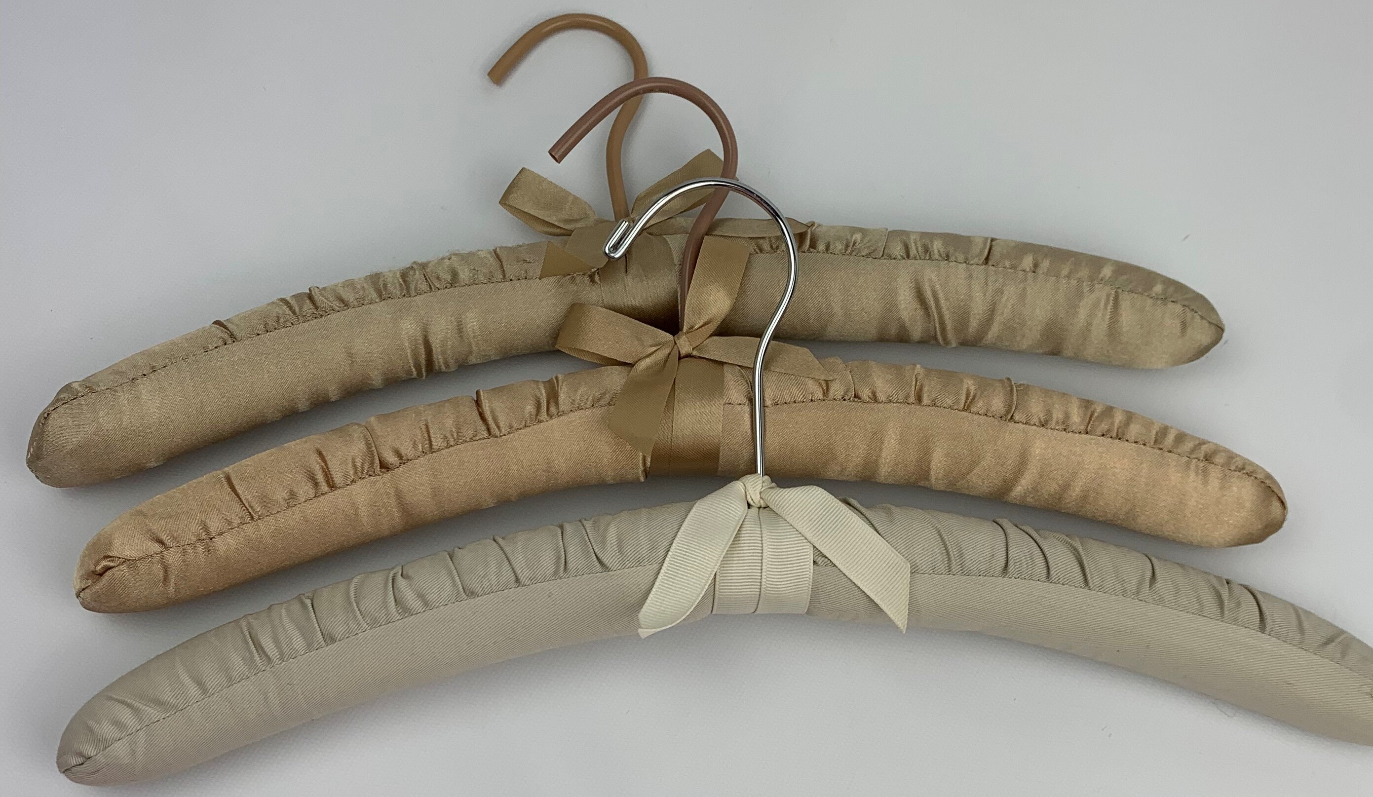 Vintage Satin Padded Hangers Set of 3 Wedding Party Etsy
