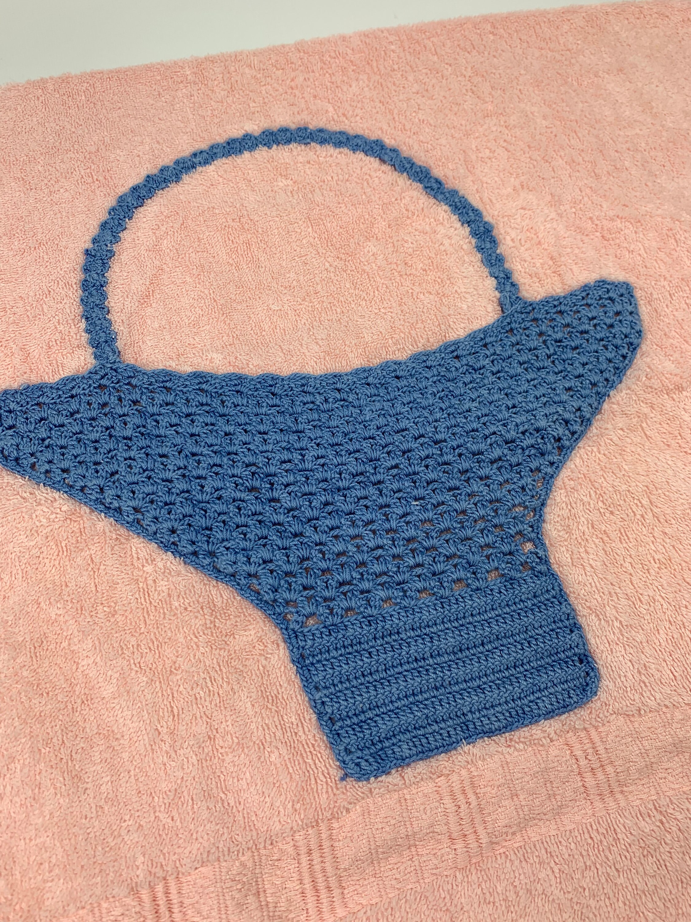 Vintage 1960's Crocheted Bath Towels Set of 2 Pocket Towel Etsy