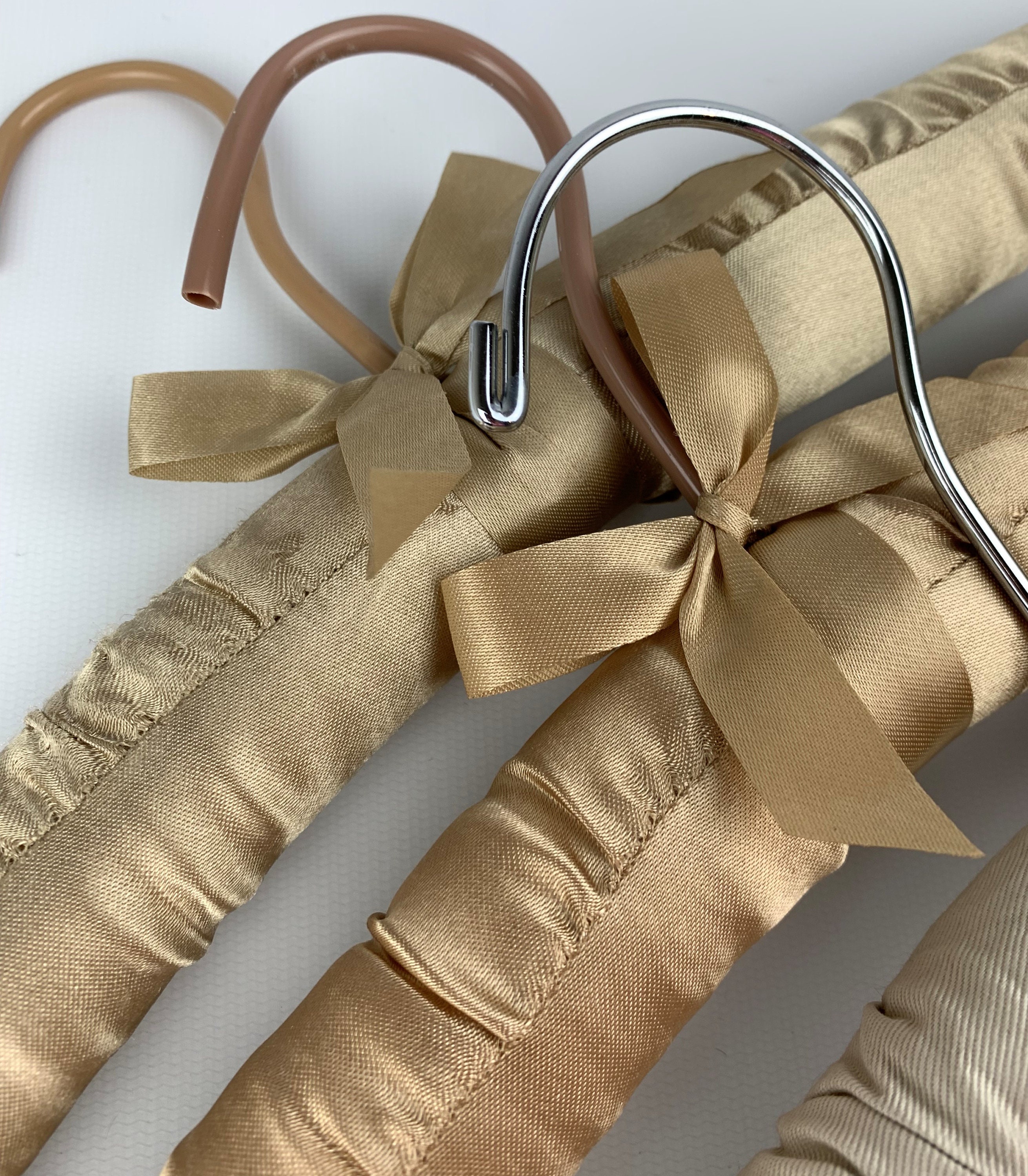 Vintage Satin Padded Hangers Set of 3 Wedding Party Etsy