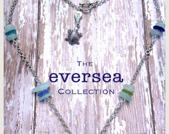 EVERSEA Apocalypso Blue Cobalt Starfish Sea Glass Necklace