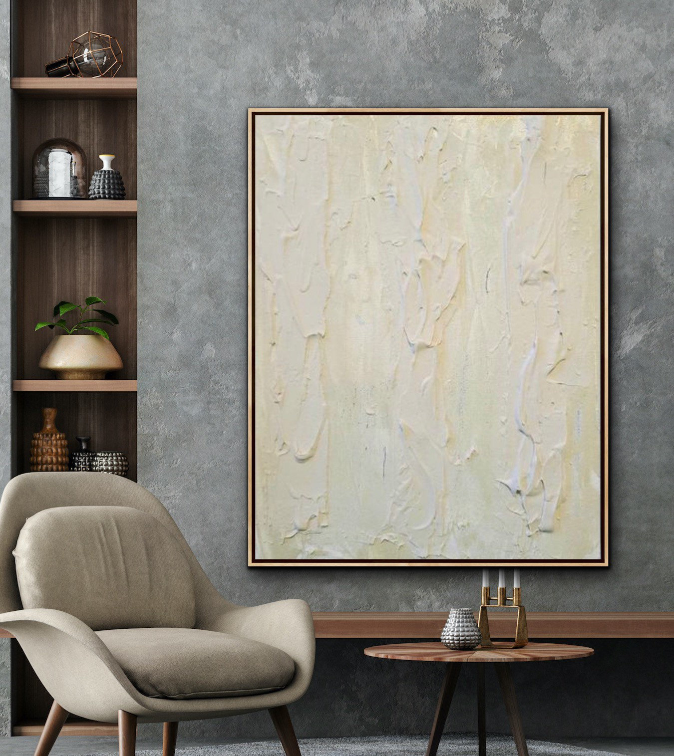 Textured neutral art Tone on tone wall art textured abstract Etsy