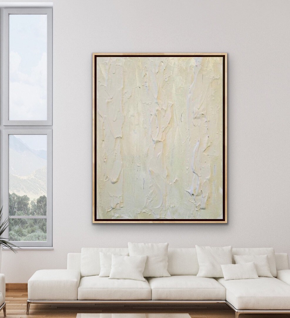 Textured neutral art Tone on tone wall art textured abstract Etsy