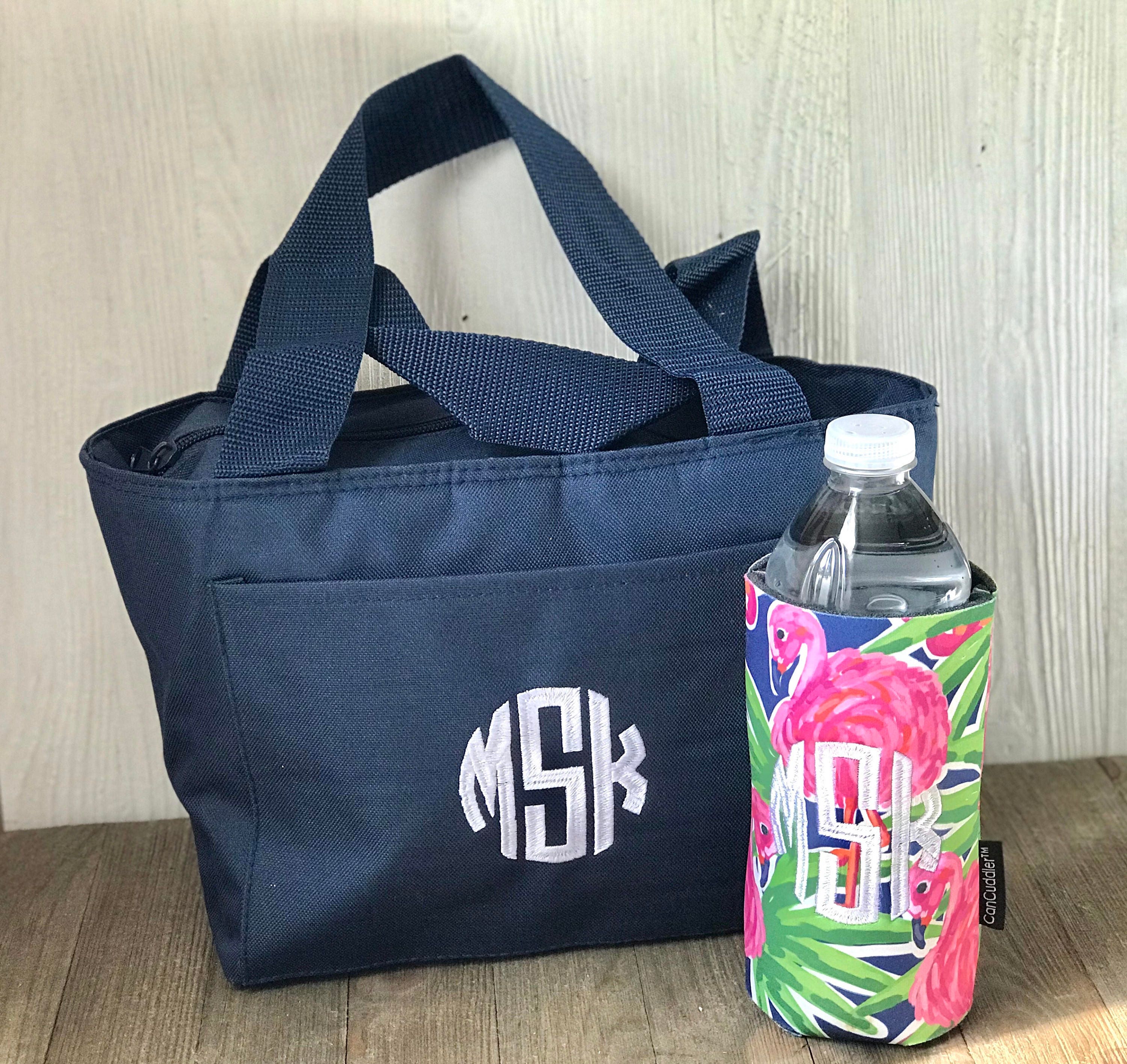 Lunch Tote Bag With Water Bottle Holder IUCN Water