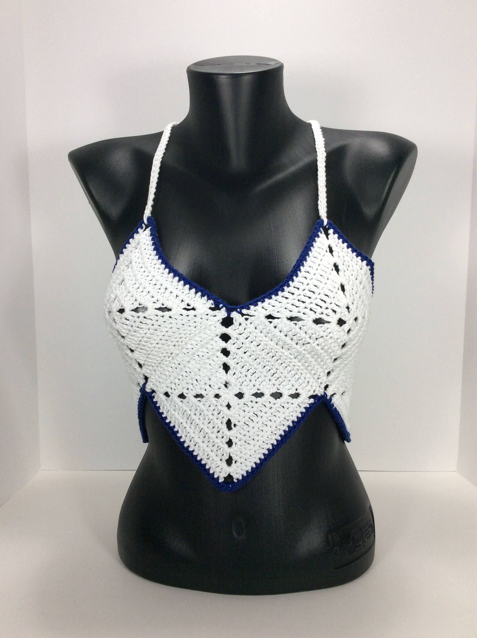 Crochet Crop Top / Sexy Backless Crochet Crop Top / White - Etsy