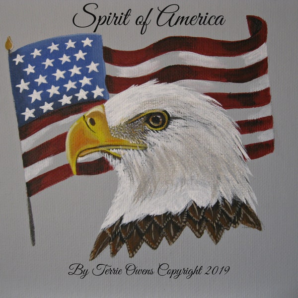 E-Pattern, "SPIRIT  OF AMERICA", Eagle, Digital Download