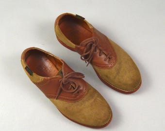 その他 TEN SADDLE SUEDE S BROWN その他 TEN SADDLE SUEDE S BROWN VTG 60S 70S MENS 10 BROWN