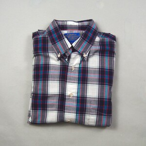 Vintage 1980s/1990s Size Large Plaid Button Down Shirt by Pendleton