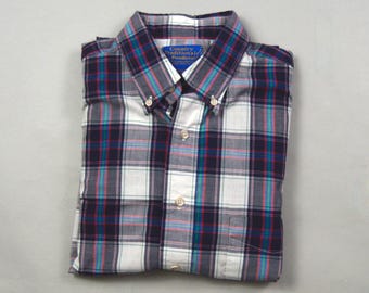 Vintage 1980s/1990s Size Large Plaid Button Down Shirt by Pendleton