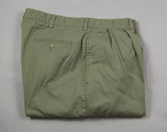 Vintage Size 37x31 Pale Sage Pleated Hammond Chinos by Polo Ralph Lauren
