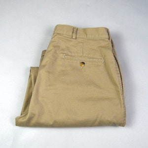 Vintage 1990s Size 36x28 Flat Front Chinos by Lands' End