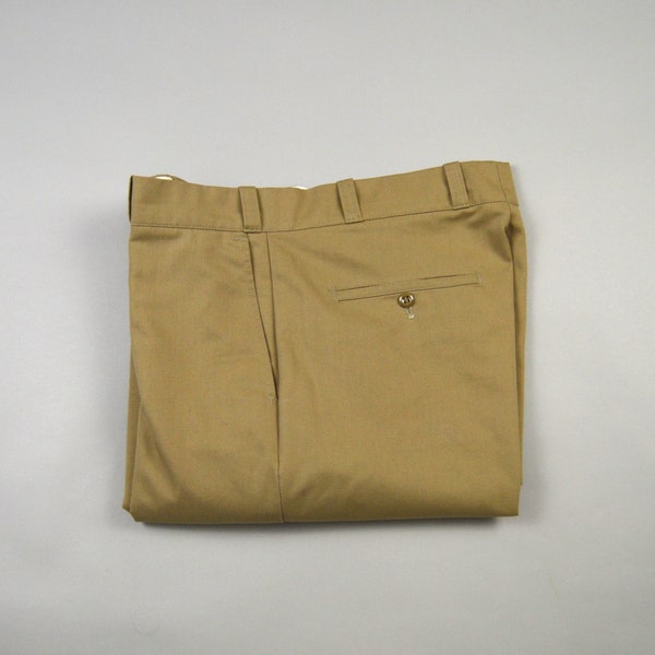 Vintage 1970s/1980s Khaki Twill Work Pants by Sears Size 36