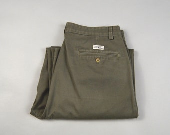 Vintage Greenish Gray Andrew Pant Chinos by Polo Ralph Lauren Size 32/33