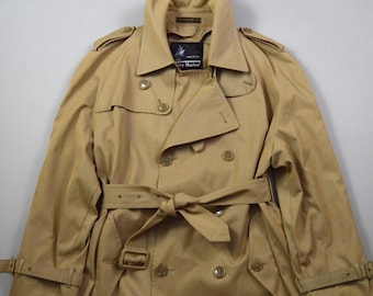 Trench-coat ceinturé vintage des années 1970, taille 40S, de Misty Harbor