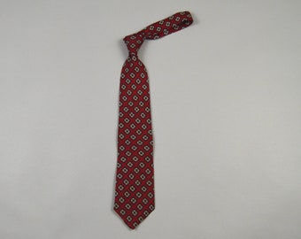 Vintage 1980s Red Foulard Necktie by Trooping the Colour