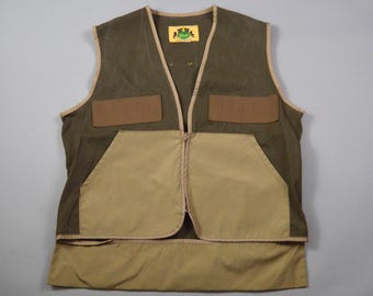 Gilet de chasse vintage des années 1980, taille L/XL, de la marque Ideal
