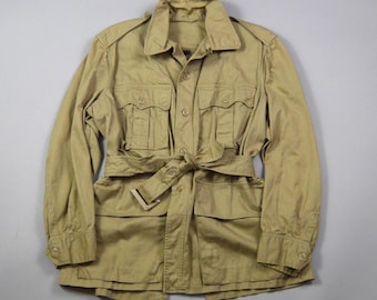 Veste safari tropicale vintage des années 1950, taille 40S, USAF